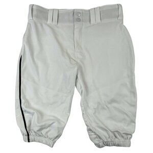 Alleson Knee High Fit Knicker Baseball Pants Youth LG White Back Pocket